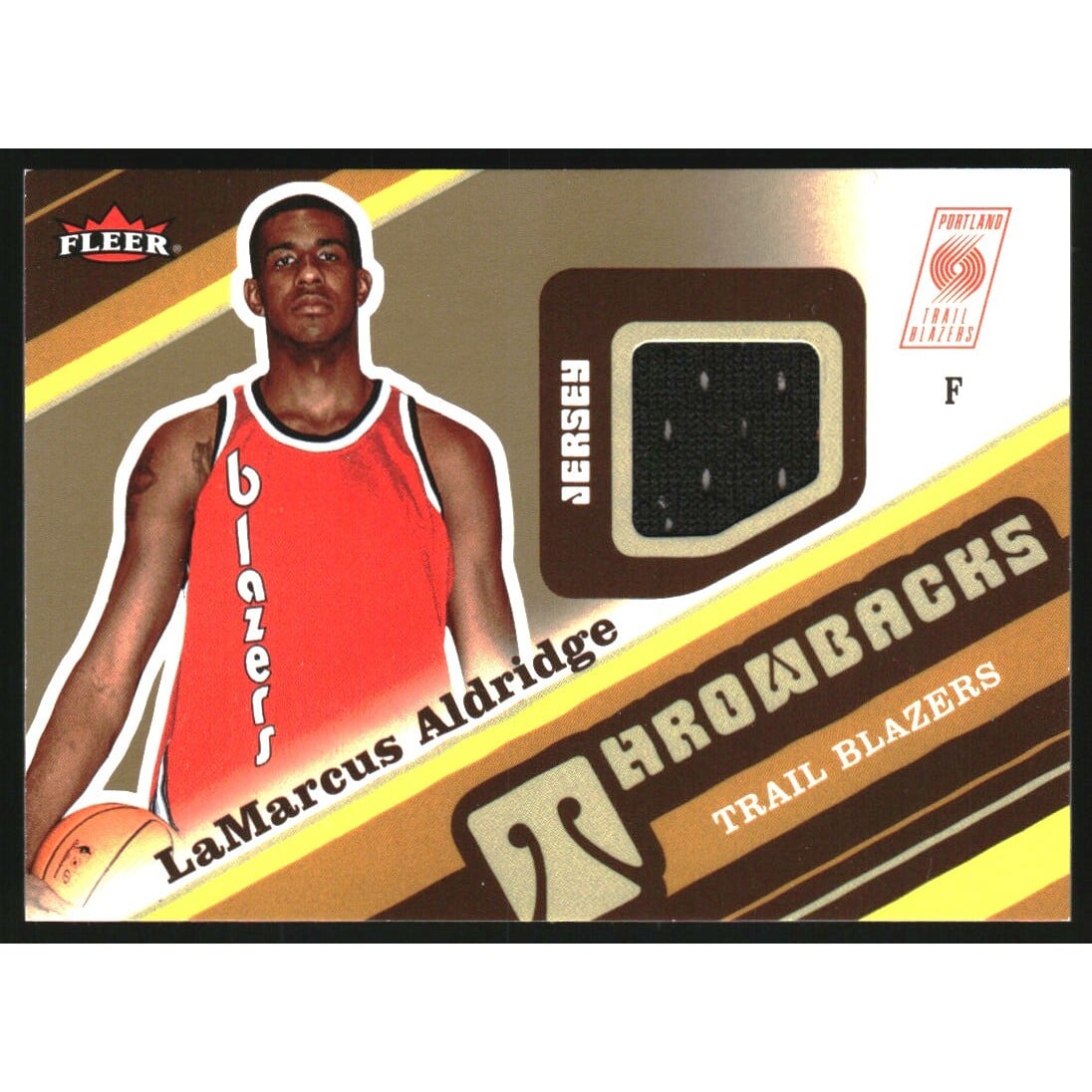 2006-07 Fleer Throwbacks #LA LaMarcus Aldridge. rookie card picture