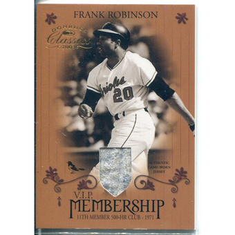 2003 Donruss Classics Membership VIP Memorabilia #13 Frank Robinson Jsy/71