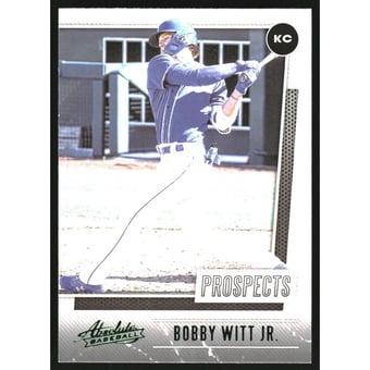 2021 Absolute Prospects Green #10 Bobby Witt Jr.