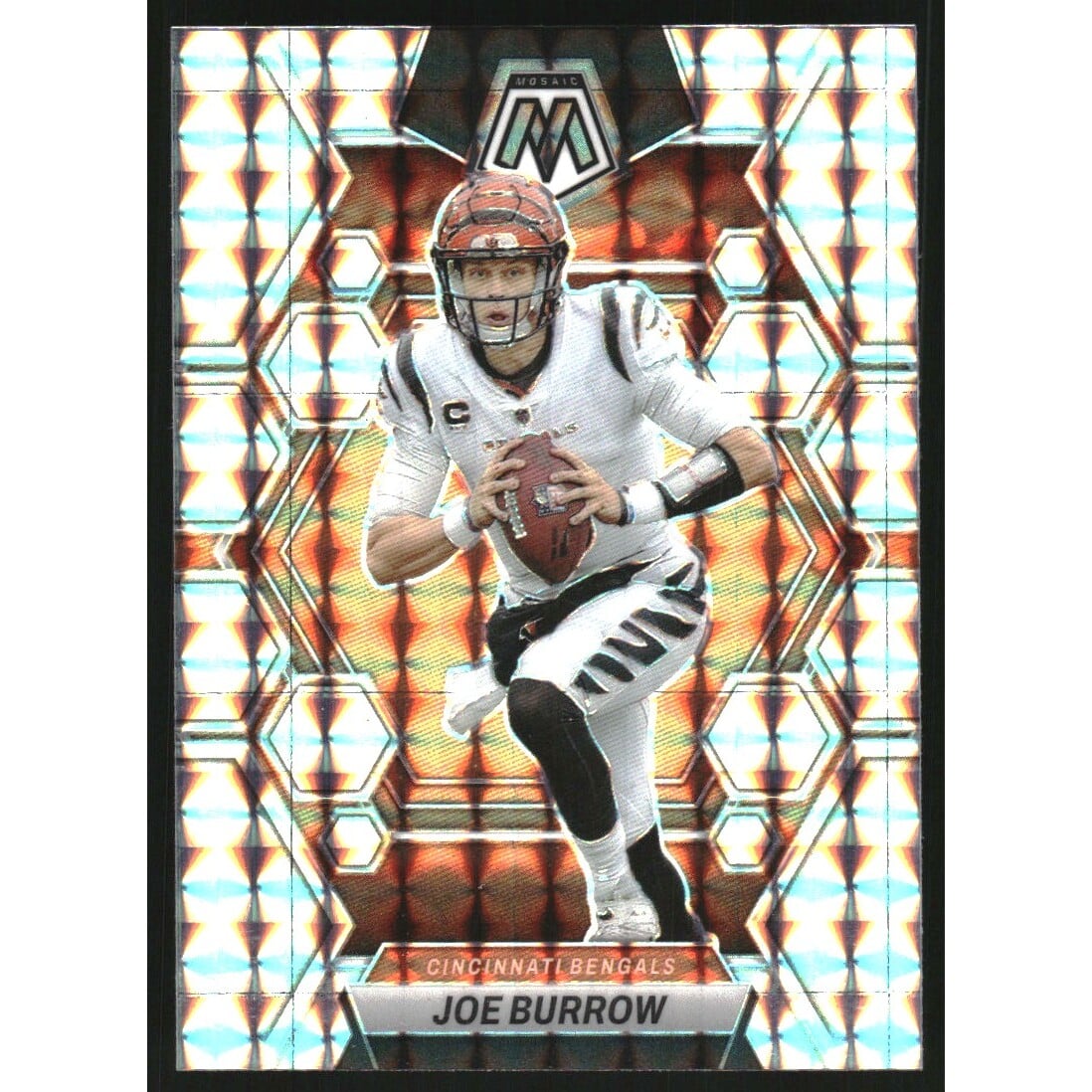 2023 Panini Mosaic Mosaic #40 Joe Burrow. rookie card picture