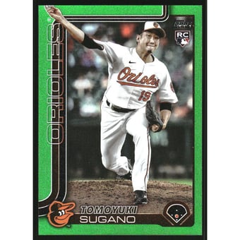 2025 Topps Green Rainbow Foil #417 Tomoyuki Sugano