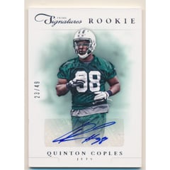 2012 Prime Signatures Autographs Silver #216 Quinton Coples/49