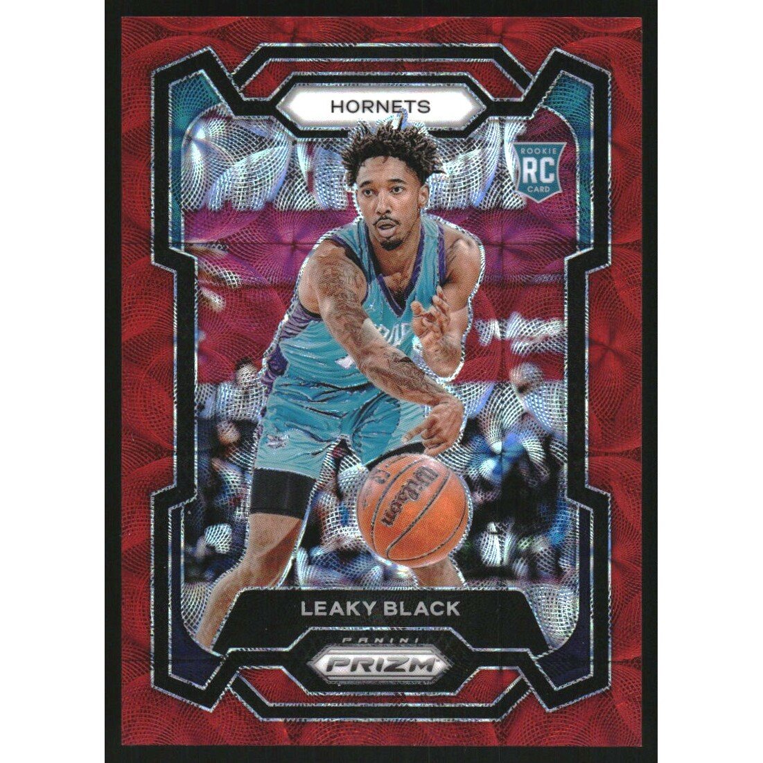 2023-24 Panini Prizm Prizms Choice Red #284 Leaky Black. rookie card picture