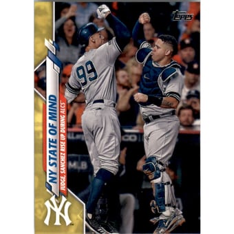 2020 Topps Walgreens Yellow #591 NY State of Mind/Aaron Judge/Gary Sanchez