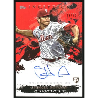 2021 Topps Inception Rookie and Emerging Stars Autographs Red #RESASH Spencer Howard
