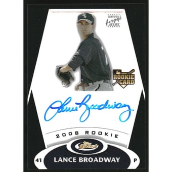 2008 Finest Refractors Black #156 Lance Broadway AU