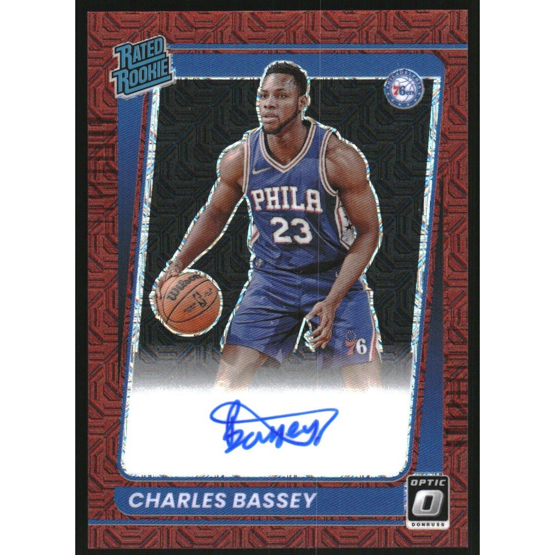 2021-22 Donruss Optic Rated Rookie Signatures Choice #163 Charles Bassey. rookie card picture