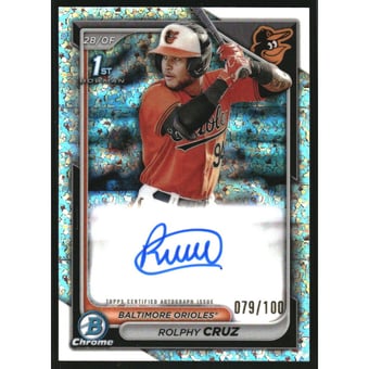 2024 Bowman Chrome Prospect Autographs Mini-Diamond Refractors #CPARC Rolphy Cruz