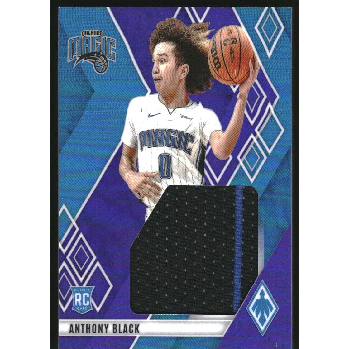 2023-24 Panini Phoenix Rookie Jumbo Memorabilia Purple #11 Anthony Black. rookie card picture