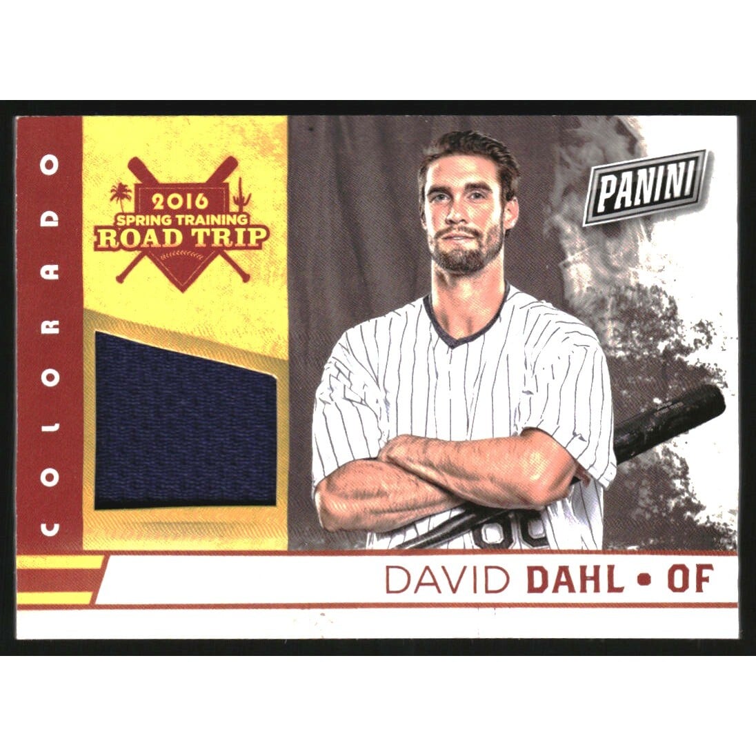 2016 Panini Father's Day Spring Training Jerseys #3 David Dahl. rookie card picture