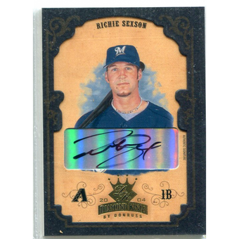2004 Diamond Kings DK Signatures Framed Gold #12 Richie Sexson/5
