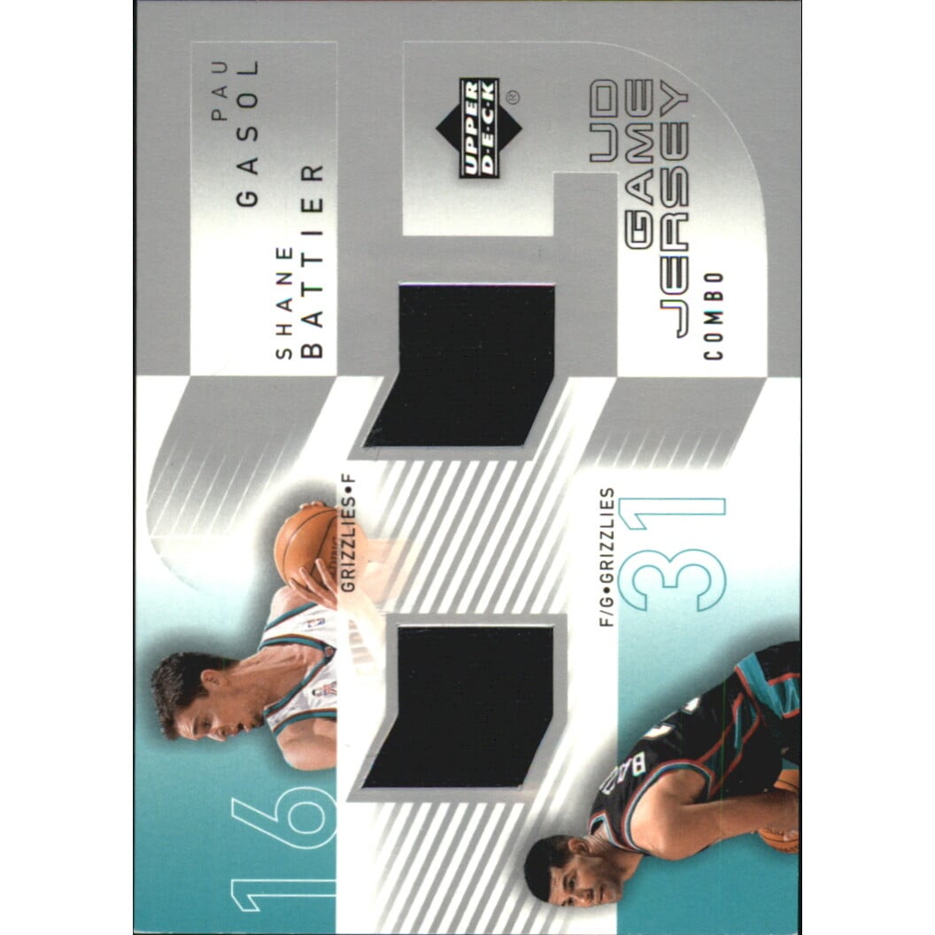 2002-03 Upper Deck UD Game Jerseys Combos 2 #MBPS Mike Bibby/Peja Stojakovic. rookie card picture