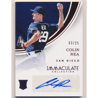 2016 Immaculate Collection Rookie Autographs Red #6 Colin Rea