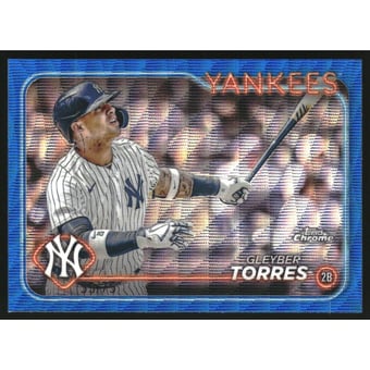 2024 Topps Chrome Blue Wave Refractors #280 Gleyber Torres