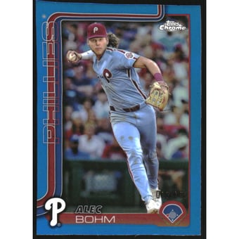 2025 Topps Chrome Blue Refractors #57 Alec Bohm