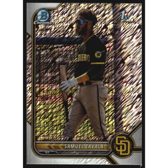 2022 Bowman Chrome Prospects Shimmer Refractors #BCP203 Samuel Zavala