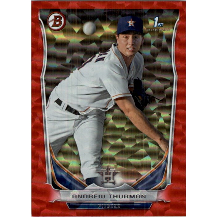 2014 Bowman Prospects Red Ice #BP57 Andrew Thurman. rookie card picture