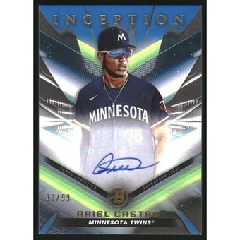 2023 Bowman Inception Autographs Blue Foil #BPAACO Ariel Castro