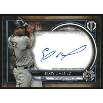 2020 Topps Tribute Autographs Blue #TAEJ Eloy Jimenez