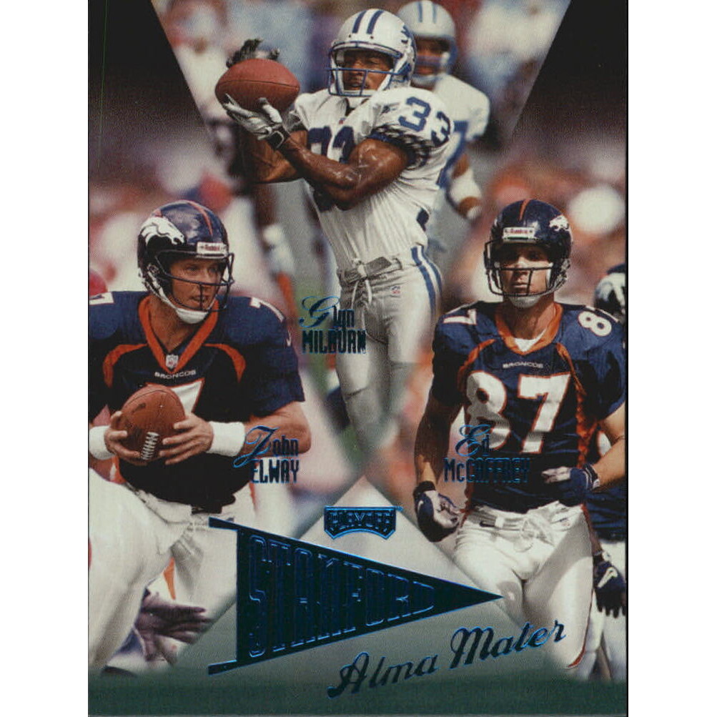 1998 Playoff Prestige Alma Maters Blue #17 John Elway/Ed McCaffrey/Glyn Milburn