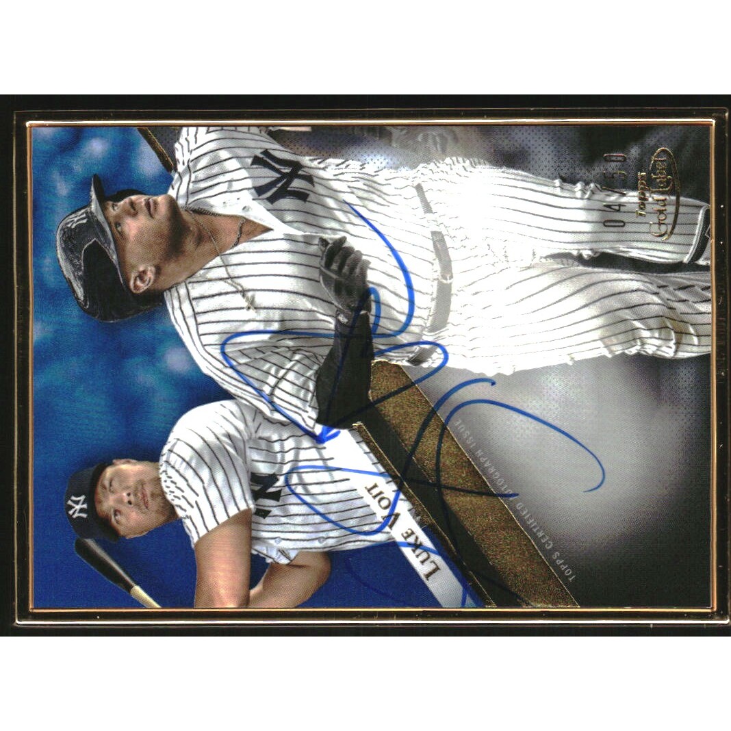 2019 Topps Gold Label Framed Autographs Blue #GLALV Luke Voit/50