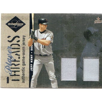 2003 Leaf Limited Player Threads Double #14 Jeff Kent Astros-Giants