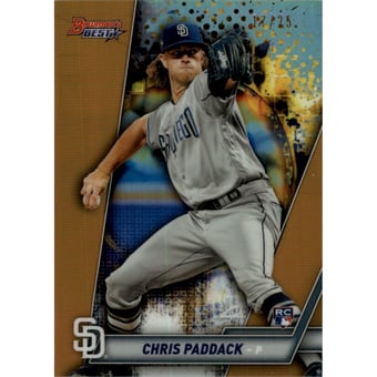 2019 Bowman's Best Orange Refractors #2 Chris Paddack