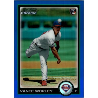 2010 Bowman Chrome Draft Blue Refractors #BDP28 Vance Worley