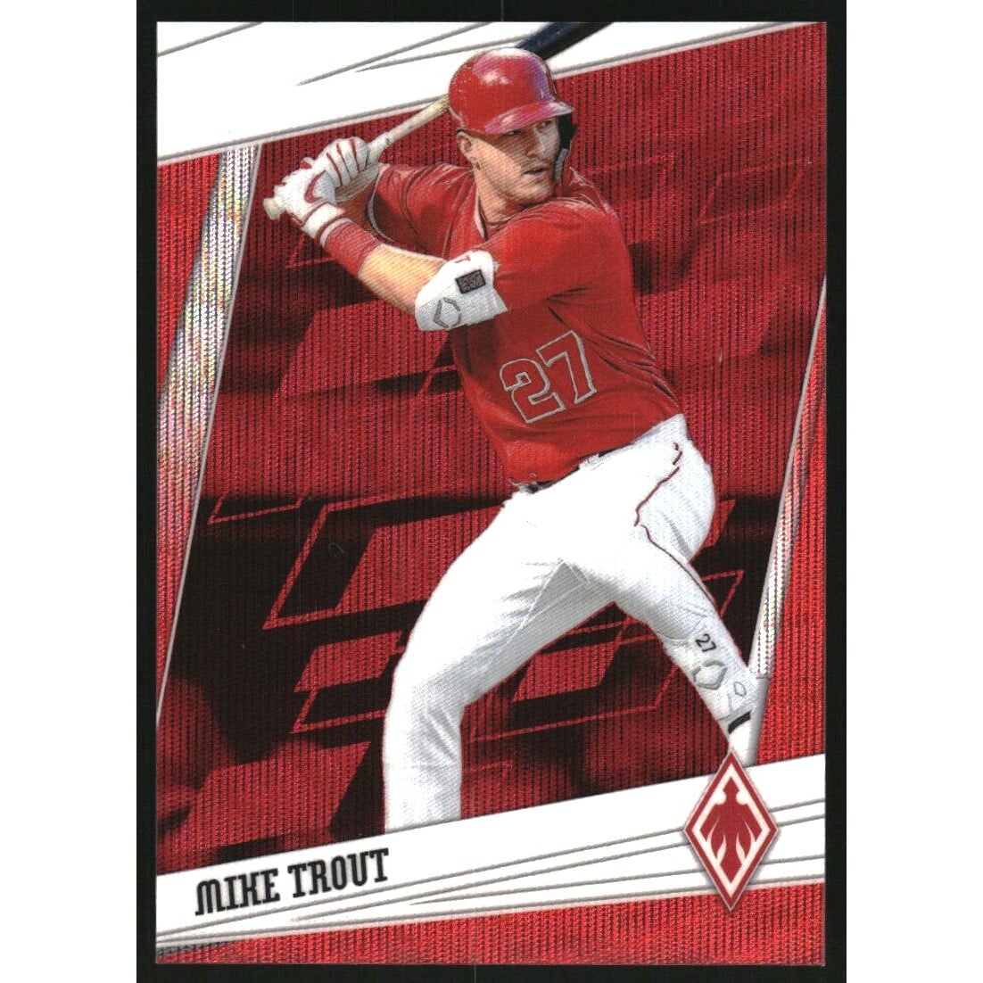 2020 Panini Phoenix Ruby Wave #9 Mike Trout. rookie card picture