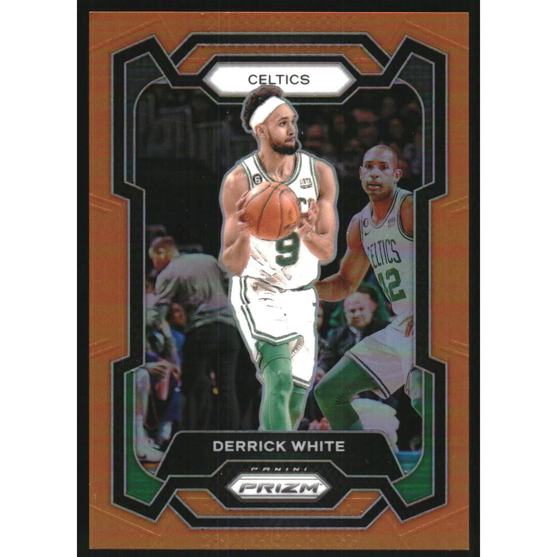2023-24 Panini Prizm Prizms Orange #229 Derrick White. rookie card picture