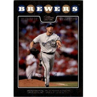 2008 Topps Black #347 Chris Capuano