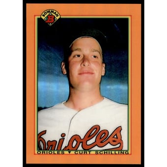 2017 Bowman Chrome Refractors That Never Were Orange Refractors #RTNWCS Curt Schilling