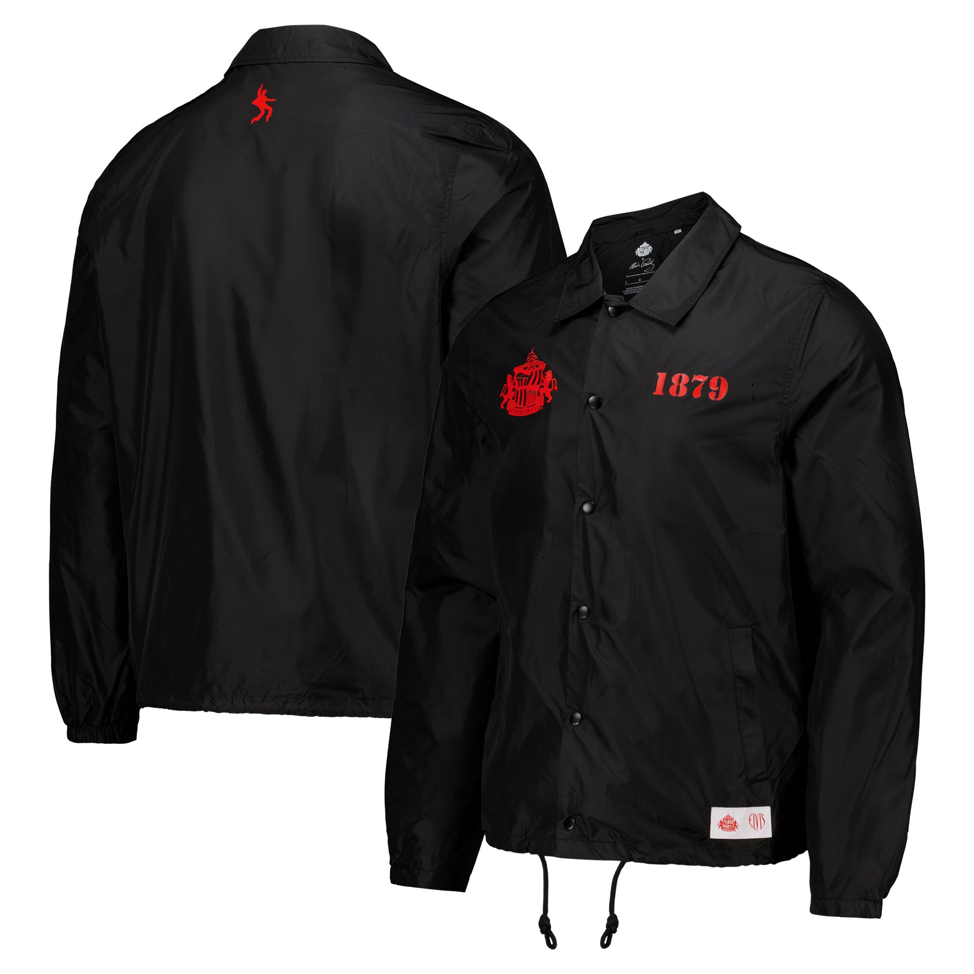 Sunderland x Elvis - Veste coach Jailrock - Noir - Homme: retailer-supplied image