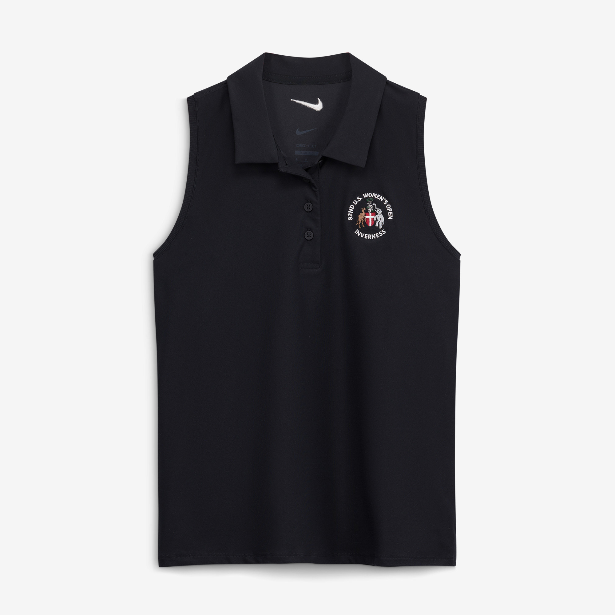 Women’s 2027 U.S. Women’s Open Nike Black Victory Dri-FIT Sleeveless Polo