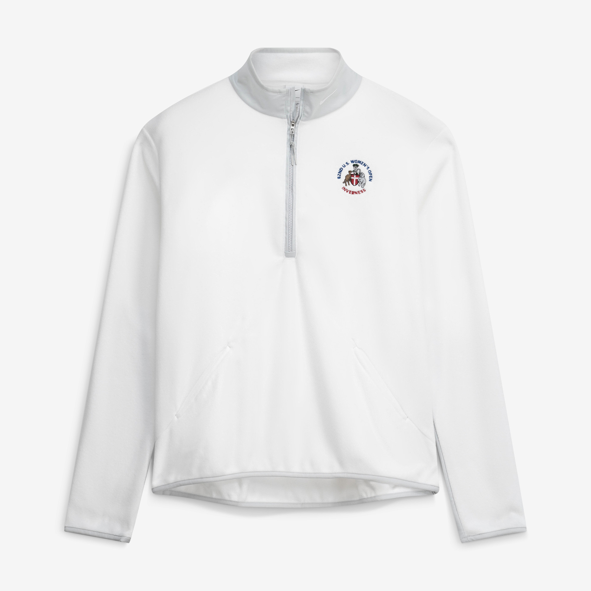 Women’s 2027 U.S. Women’s Open Nike White Victory Half-Zip Therma-FIT Pullover