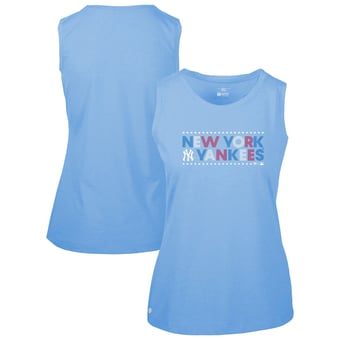 Women's Levelwear Light Blue New York Yankees Independence Day Macy Star-Spangled Tank Top