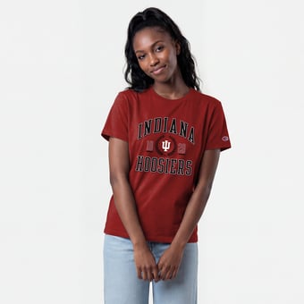 Women's Champion Crimson Indiana Hoosiers Lifestyle T-Shirt