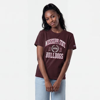 Women's Champion Maroon Mississippi State Bulldogs Lifestyle T-Shirt