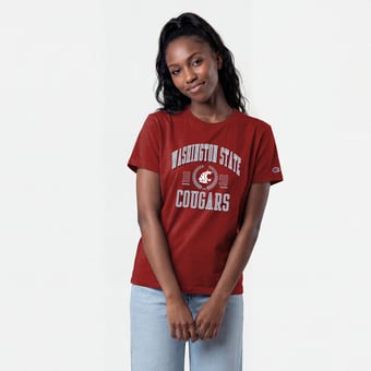 Women's Champion Crimson Washington State Cougars Lifestyle T-Shirt