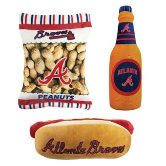 Atlanta Braves Three-Piece Chew Toy Bundle