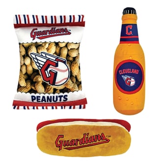 Cleveland Guardians Three-Piece Chew Toy Bundle
