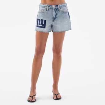 Women's Blue New York Giants Denim Short Shorts