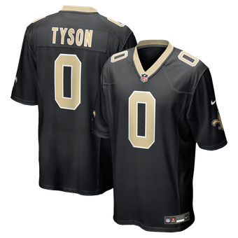 New Orleans Saints Nike Home Game Jersey - Black - Jordyn Tyson - Mens