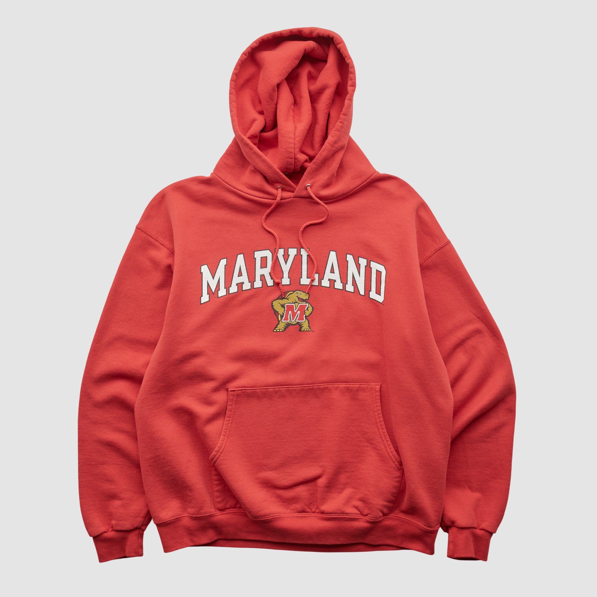Maryland Terrapins Champion 2010s Hooded Pullover Sweatshirt - Red - S by Fanatics Real Vintage