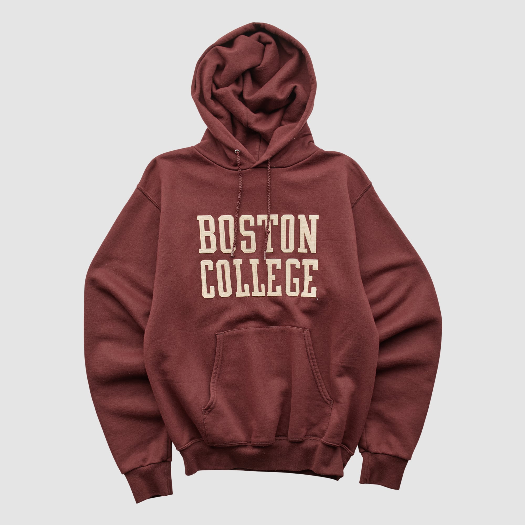 Boston College Eagles Champion 2000s Hooded Pullover Sweatshirt - Maroon - XS by Fanatics Real Vintage