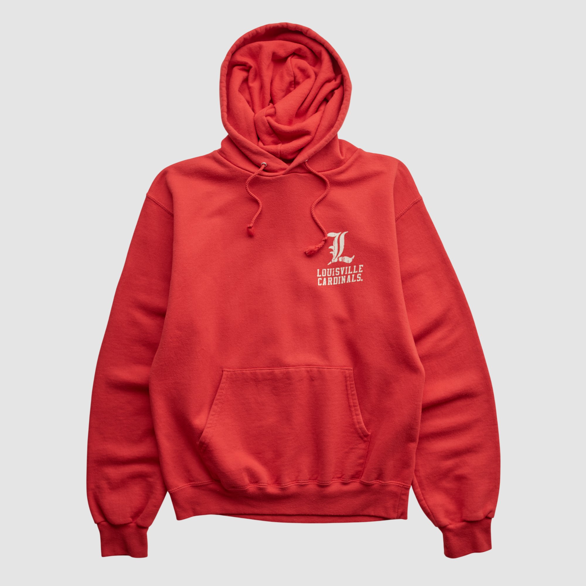 Louisville Cardinals Champion 2000s Hooded Pullover Sweatshirt - Red - XS by Fanatics Real Vintage