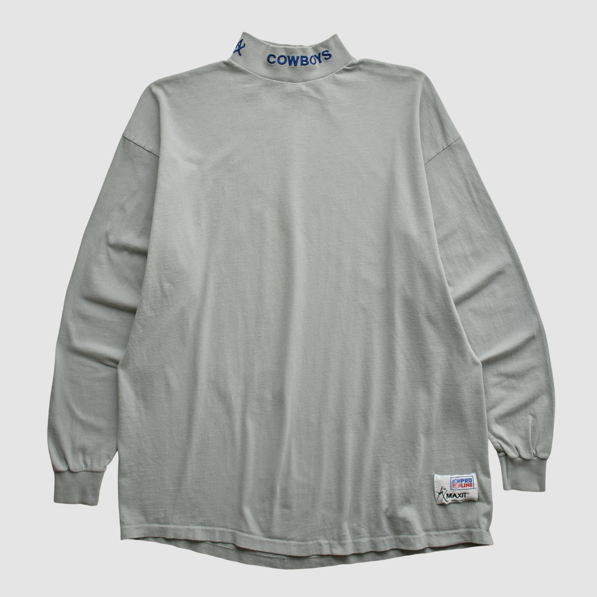 Dallas Cowboys 90s Long Sleeve T-shirt - Gray - 2XL by Fanatics Real Vintage