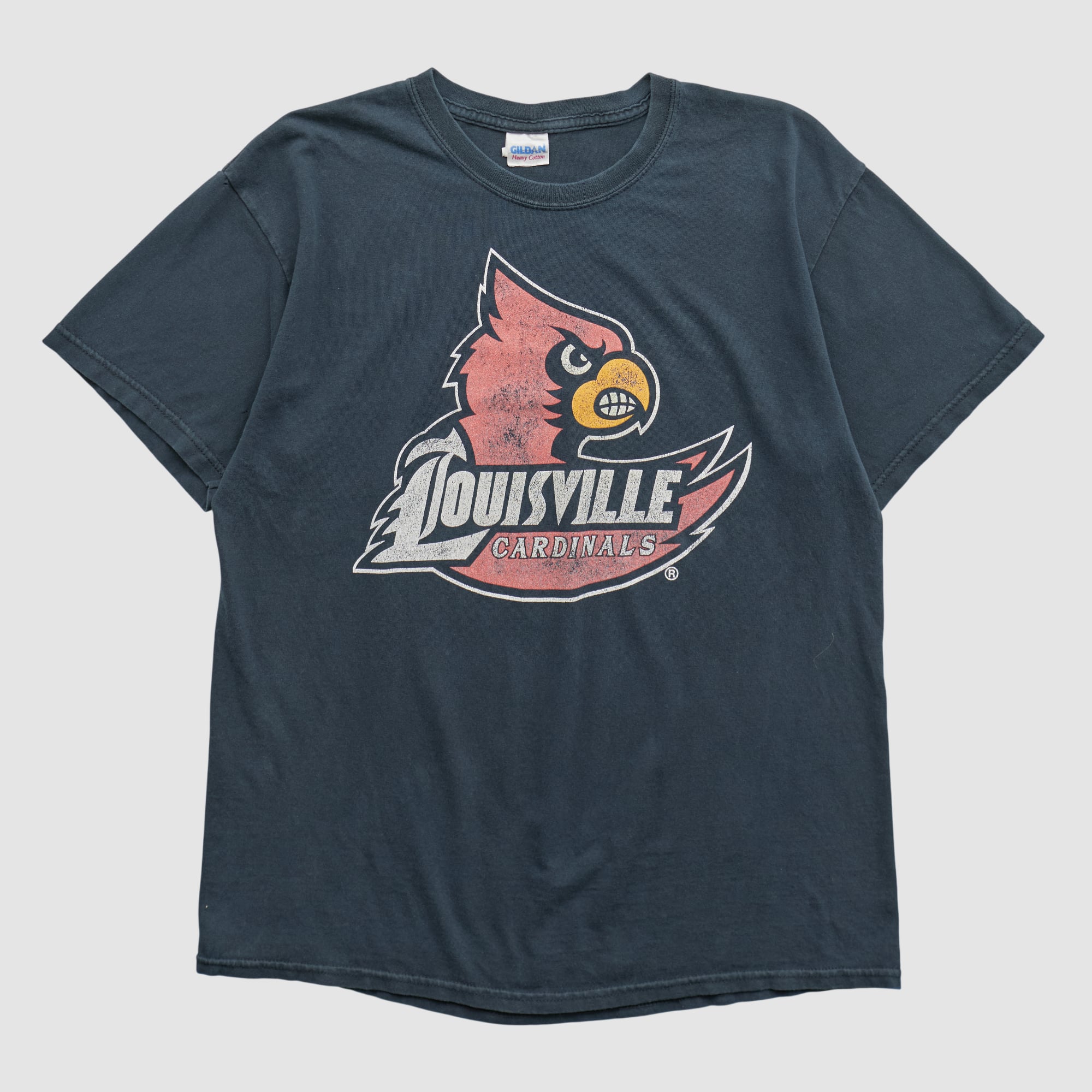 Louisville Cardinals Gildan 2000s T-shirt - Navy - M by Fanatics Real Vintage