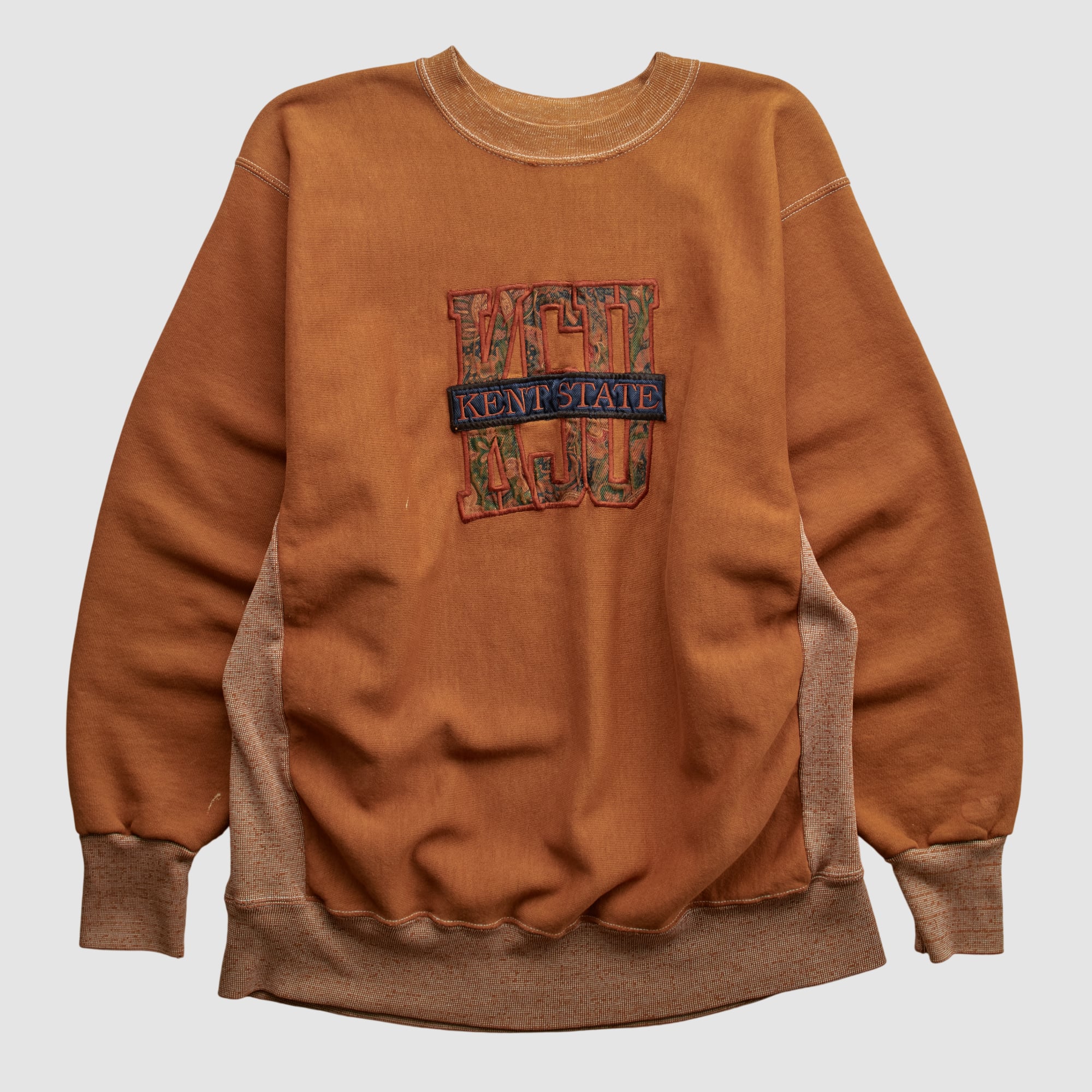 Kent State Golden Flashes CRABLE SPORTSWEAR 90s Pullover Sweatshirt - Clay - L by Fanatics Real Vintage