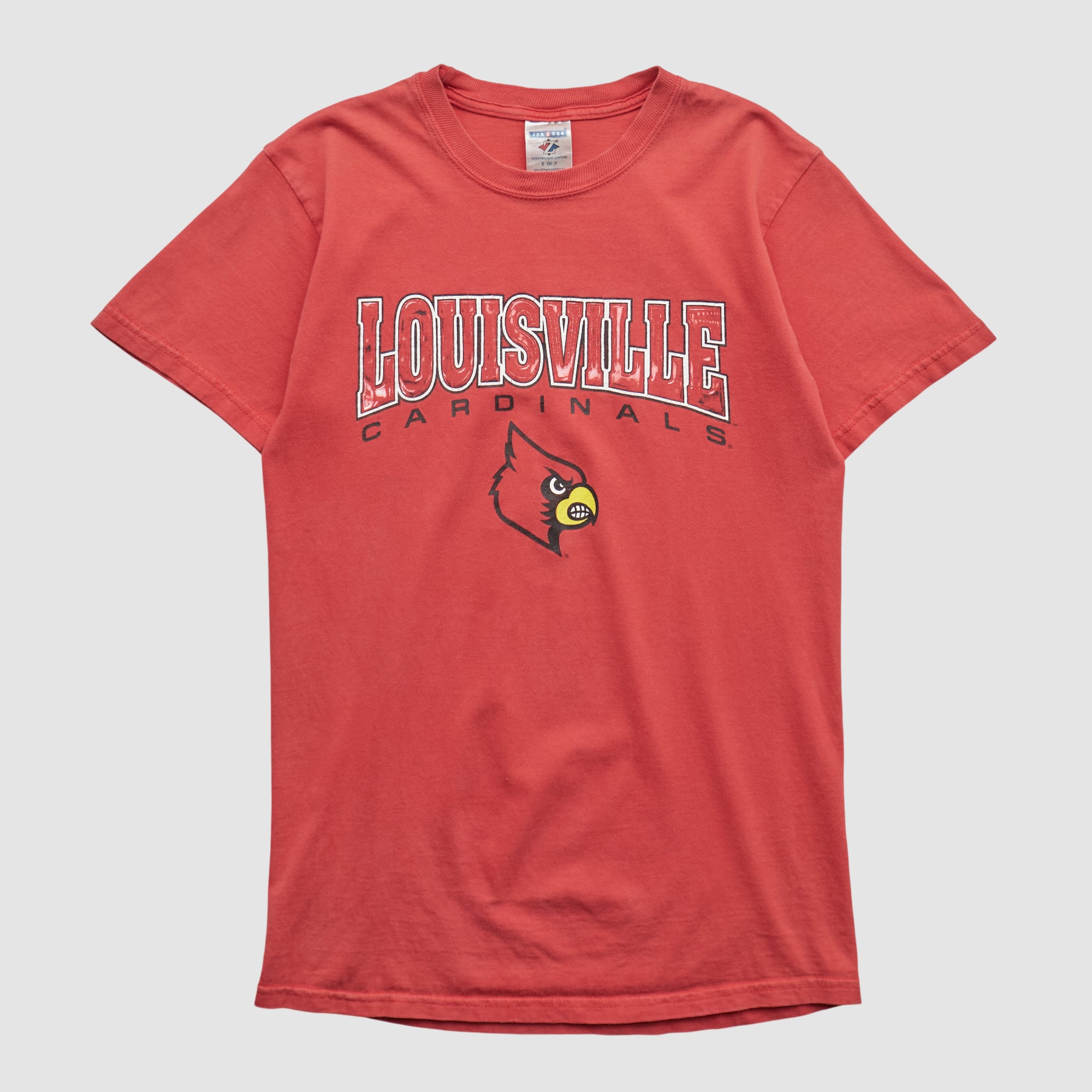Louisville Cardinals Jerzees 2000s T-shirt - Red - S by Fanatics Real Vintage